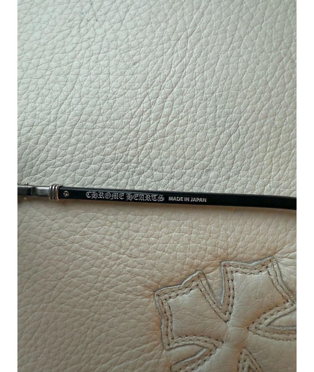 CHROME HEARTS Черные металлические солнцезащитные очки, фото 6