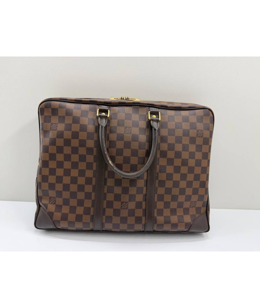 LOUIS VUITTON Коричневый портфель, фото 4