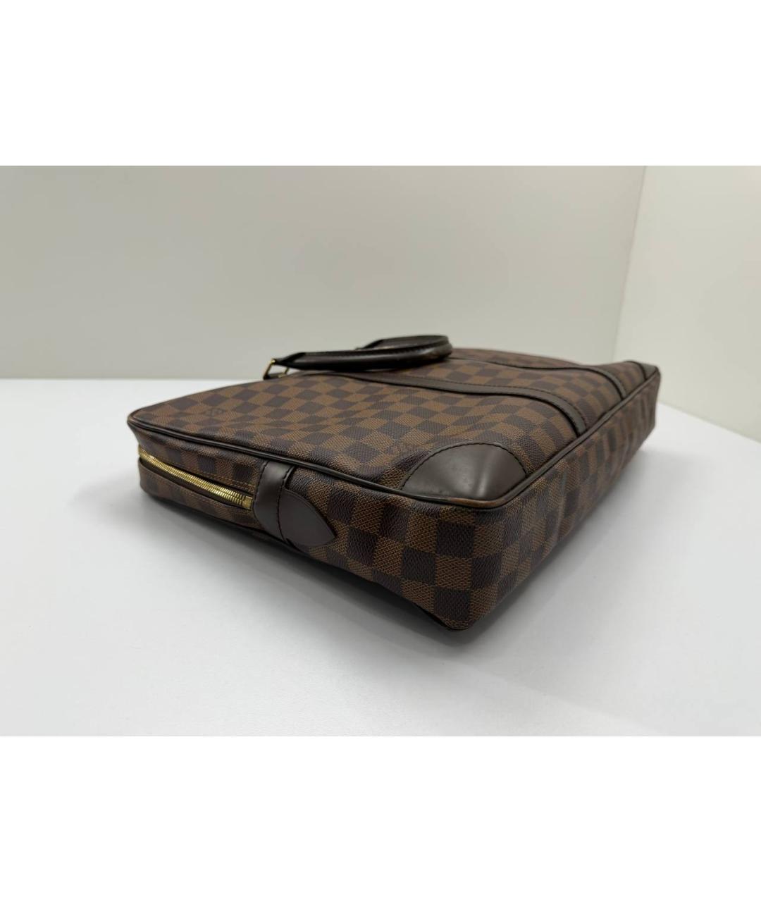 LOUIS VUITTON Коричневый портфель, фото 5