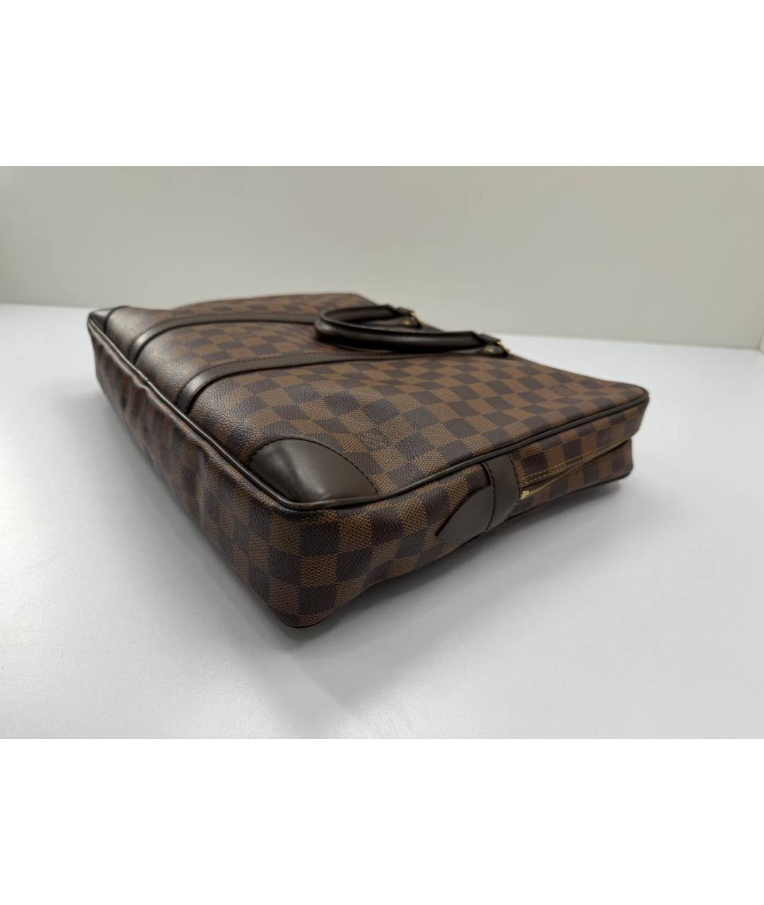 LOUIS VUITTON Коричневый портфель, фото 8