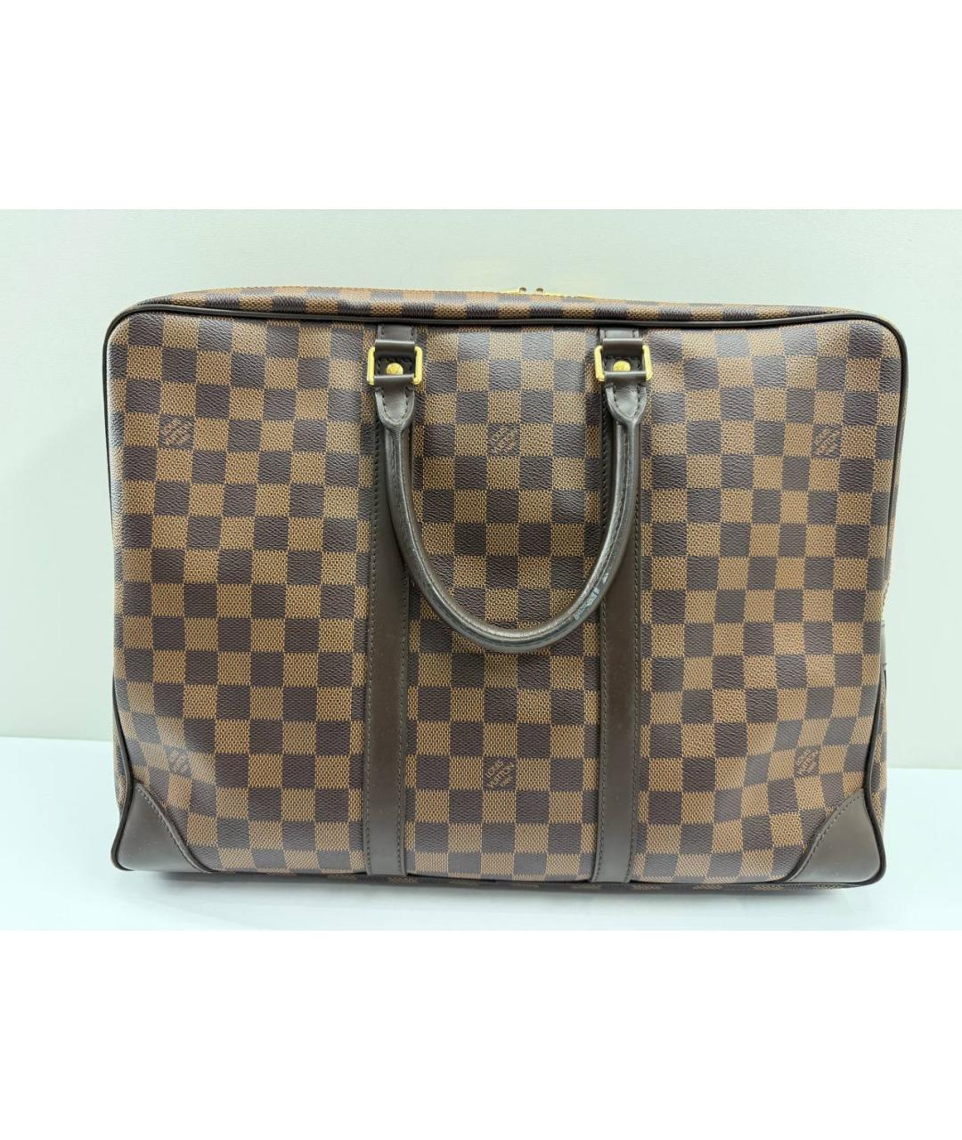 LOUIS VUITTON Коричневый портфель, фото 2