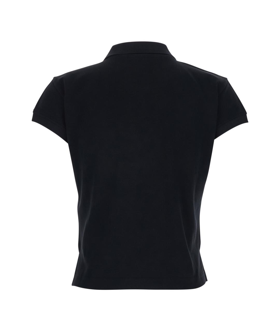 BALENCIAGA Черная хлопковая футболка, фото 2