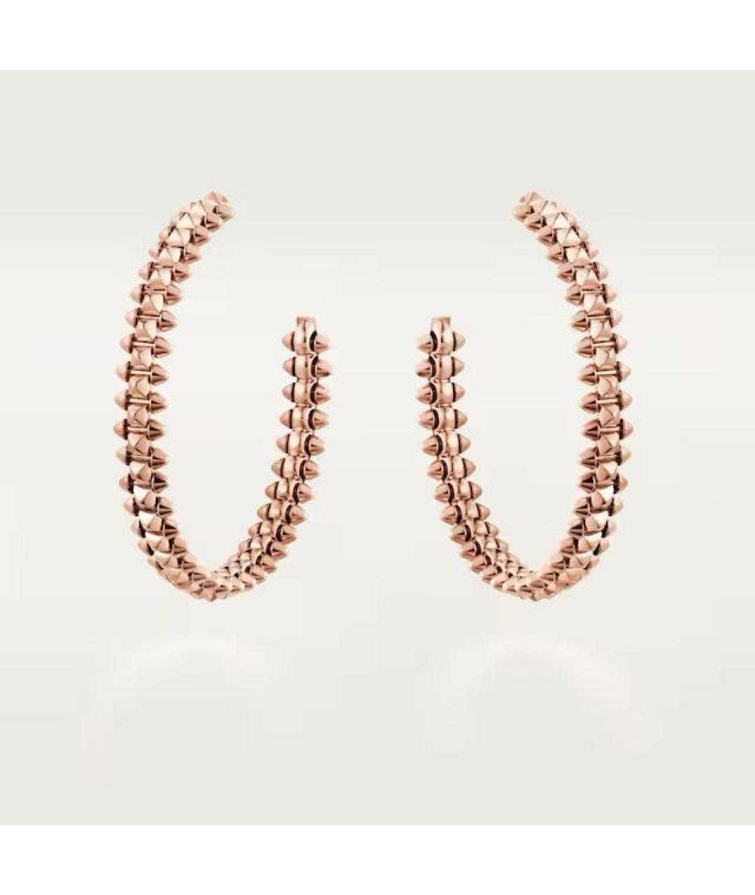 CARTIER Золотые серьги из розового золота, фото 7