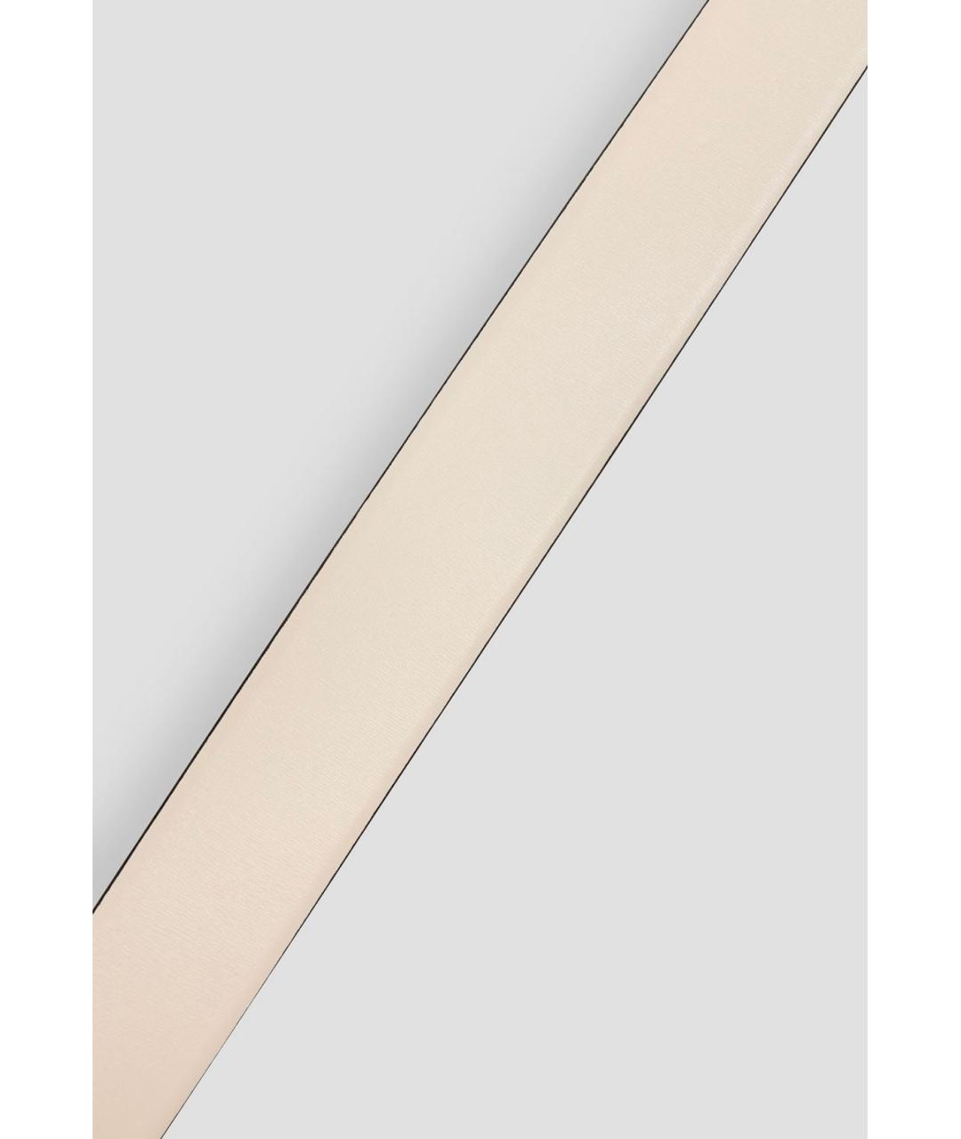 VALENTINO Бежевый кожаный ремень, фото 3