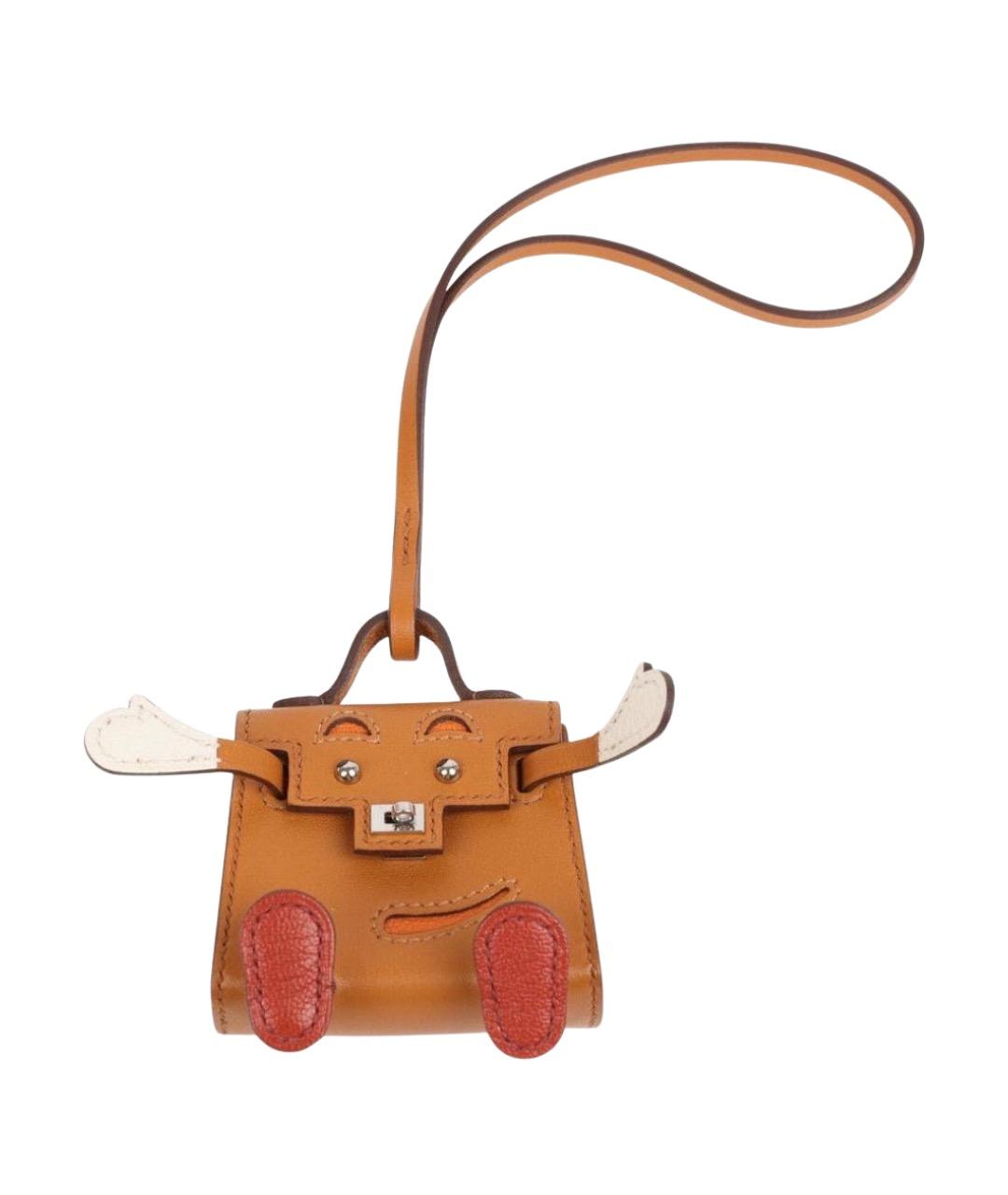 HERMES Бежевый брелок, фото 1