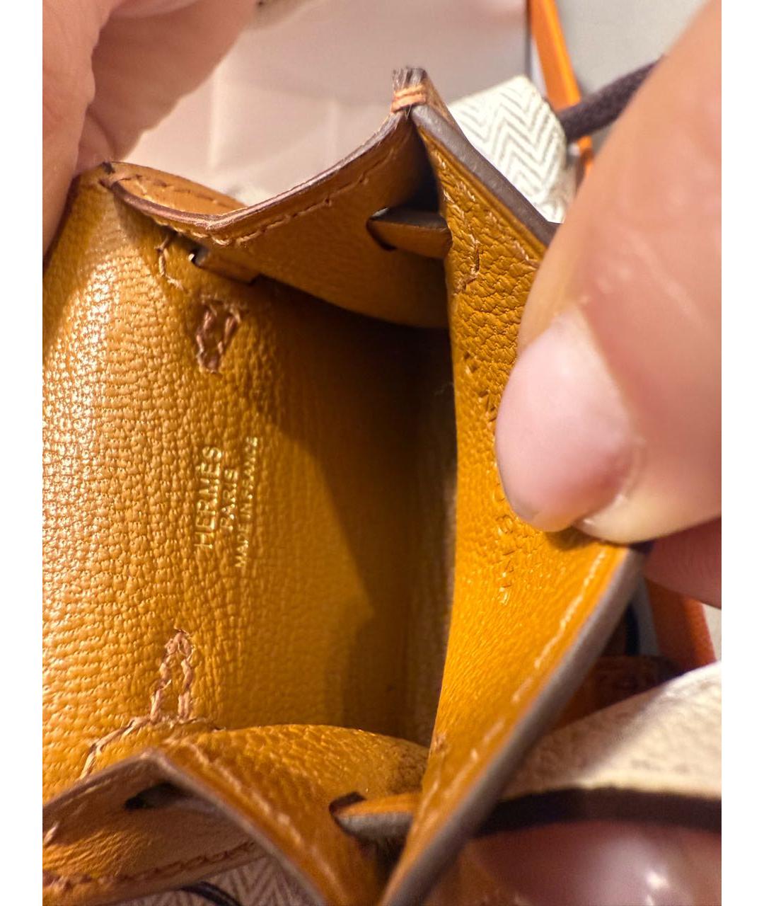 HERMES Бежевый брелок, фото 5