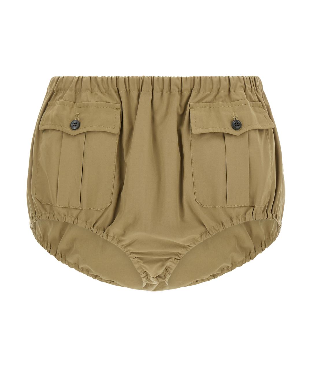 PRADA Бежевые хлопковые шорты, фото 1