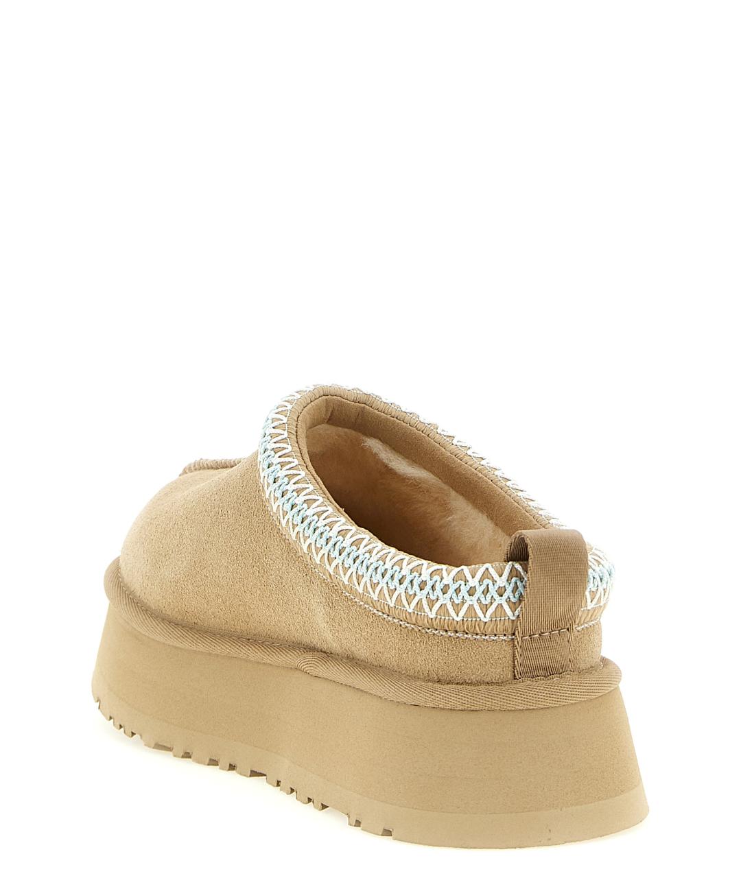 UGG AUSTRALIA Бежевые кожаные сабо, фото 3