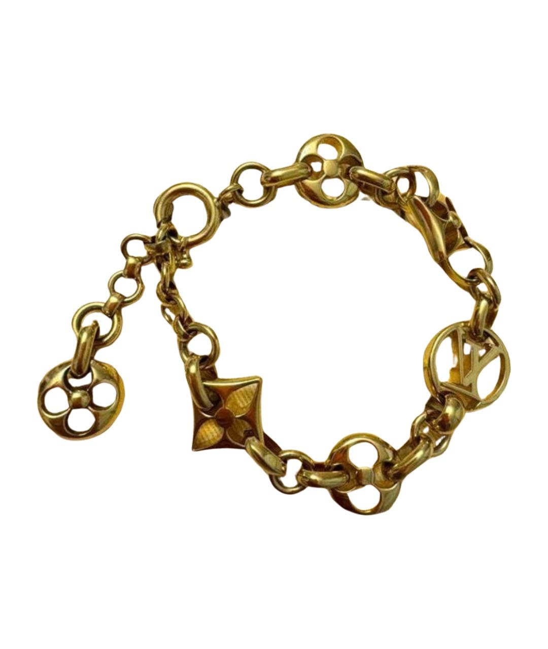 LOUIS VUITTON Золотой металлический браслет, фото 1