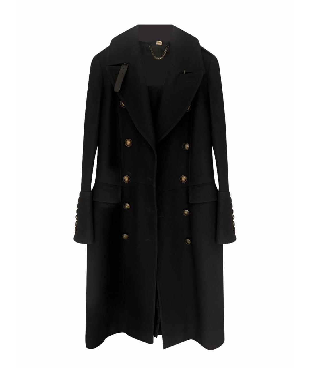 BURBERRY Темно-синее шерстяное пальто, фото 1