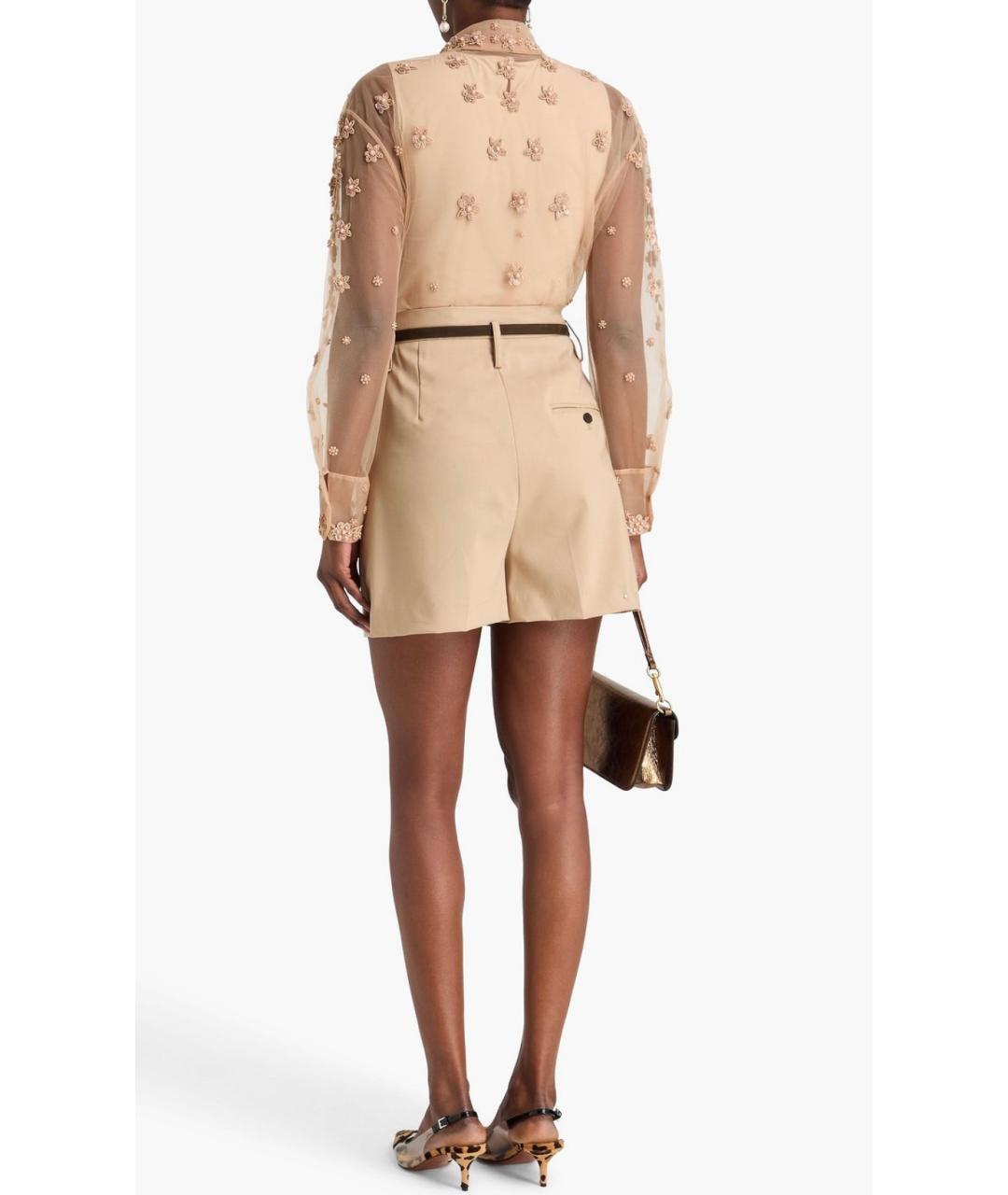 VALENTINO Бежевая полиамидовая блузы, фото 3