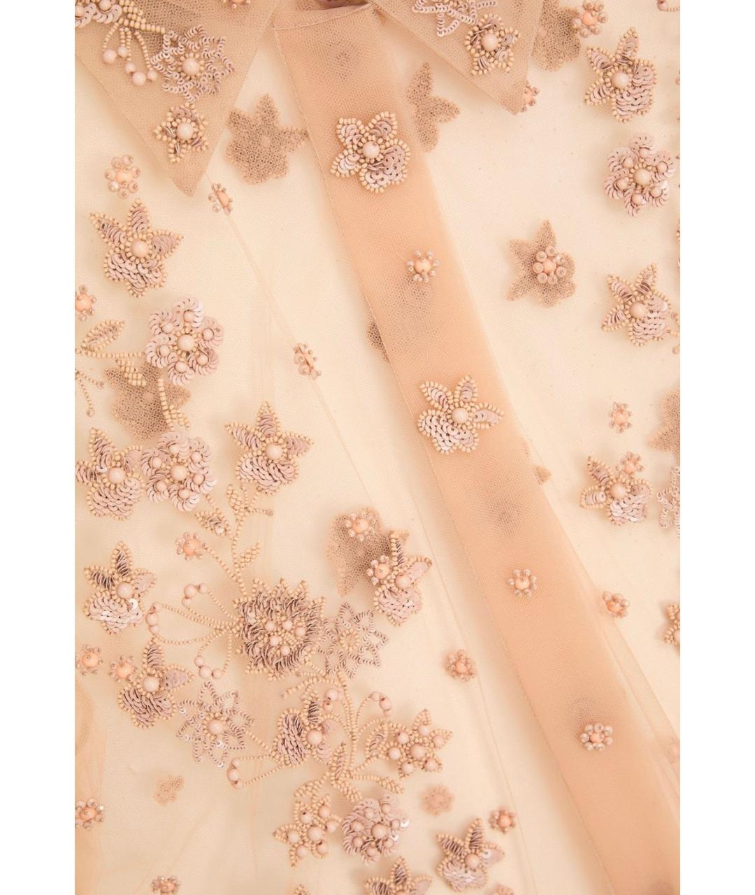 VALENTINO Бежевая полиамидовая блузы, фото 4