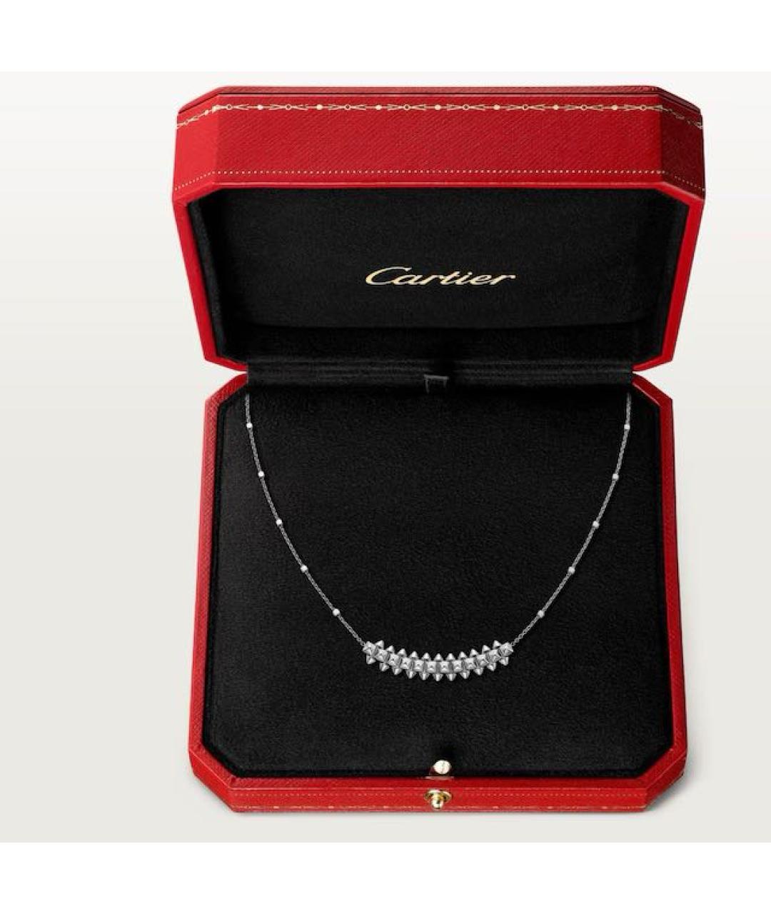 CARTIER Серебряное колье из белого золота, фото 4