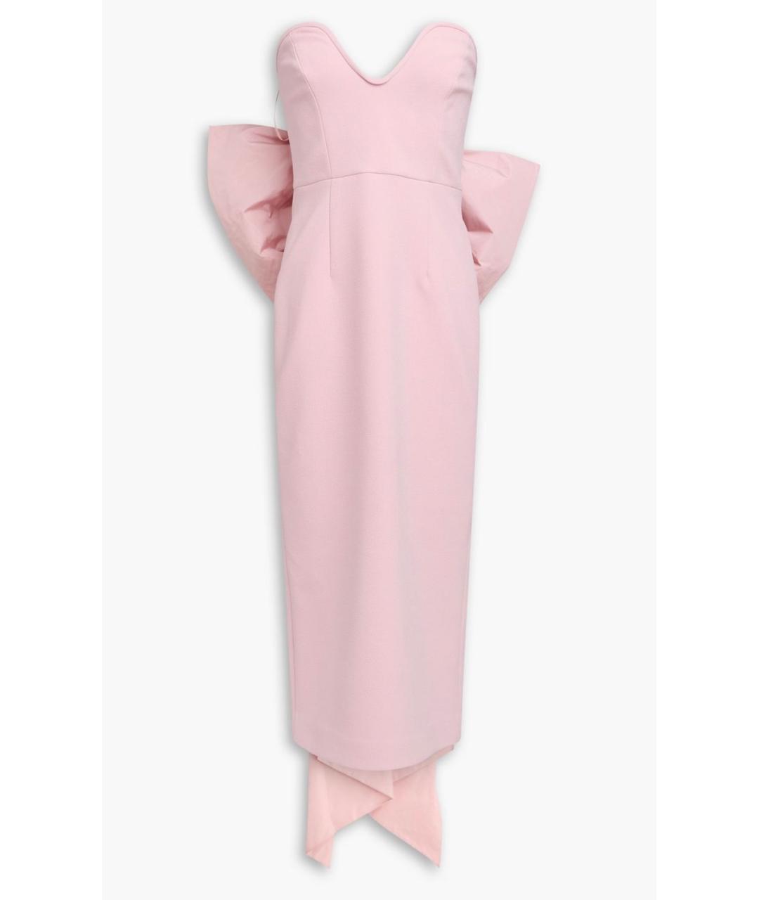 REBECCA VALLANCE Розовое полиэстеровое вечернее платье, фото 8