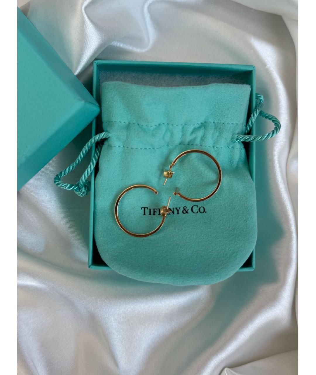 TIFFANY&CO Золотые серьги из желтого золота, фото 3