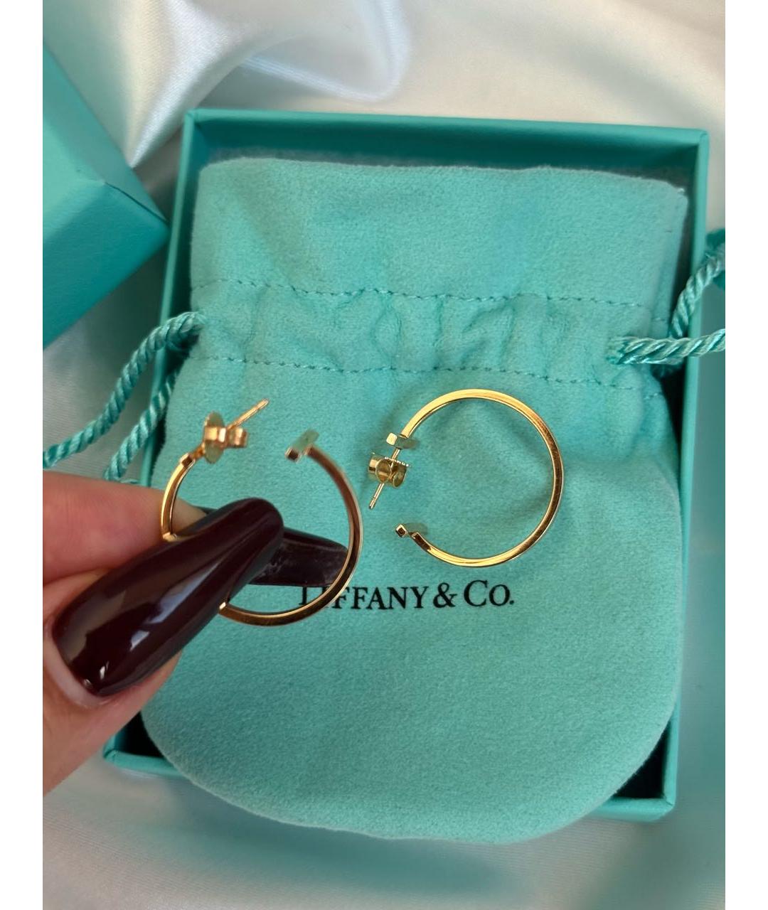 TIFFANY&CO Золотые серьги из желтого золота, фото 5