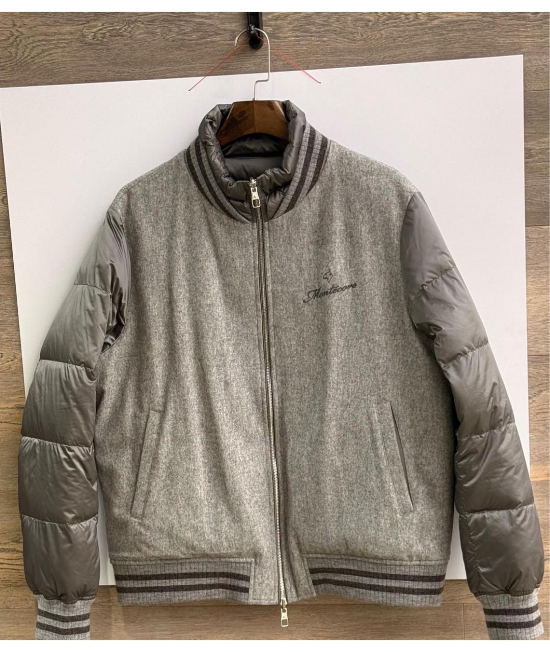 MONTECORE Серый шерстяной пуховик, фото 3