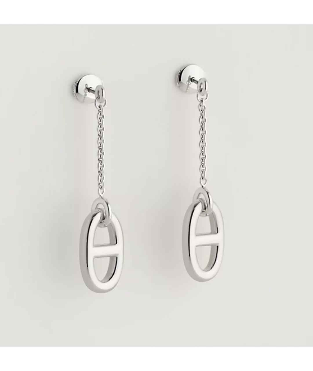 HERMES Серебряные металлические серьги, фото 3