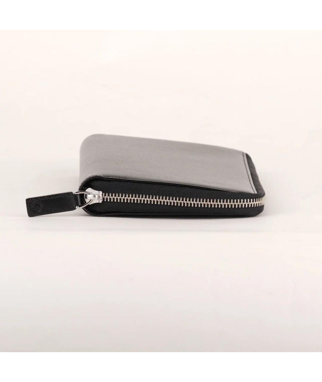 MONTBLANC Черный кожаный кошелек, фото 5