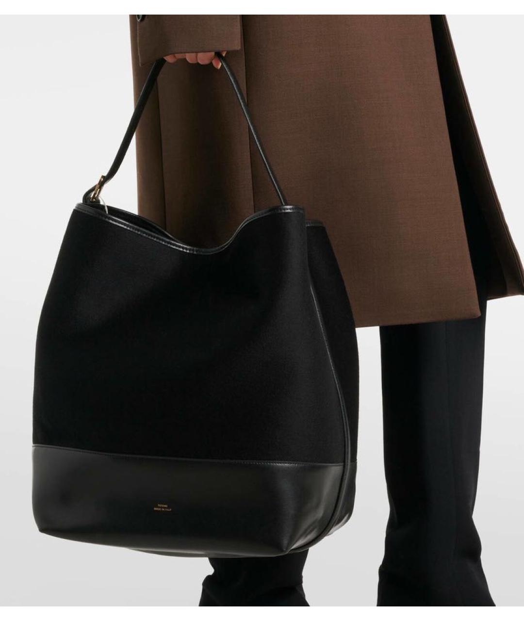 TOTEME Черная сумка тоут, фото 7
