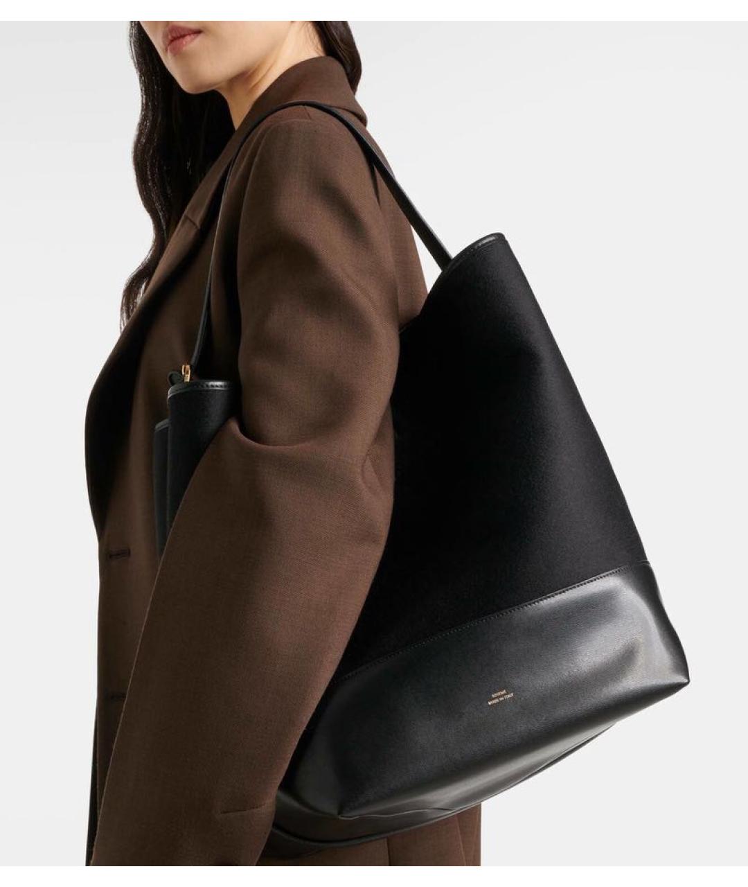 TOTEME Черная сумка тоут, фото 3
