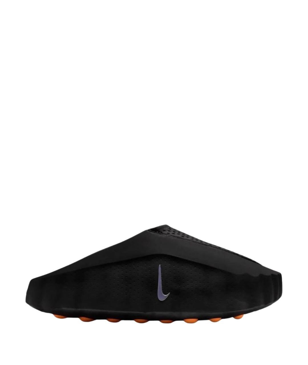 NIKE Черные текстильные шлепанцы, фото 1