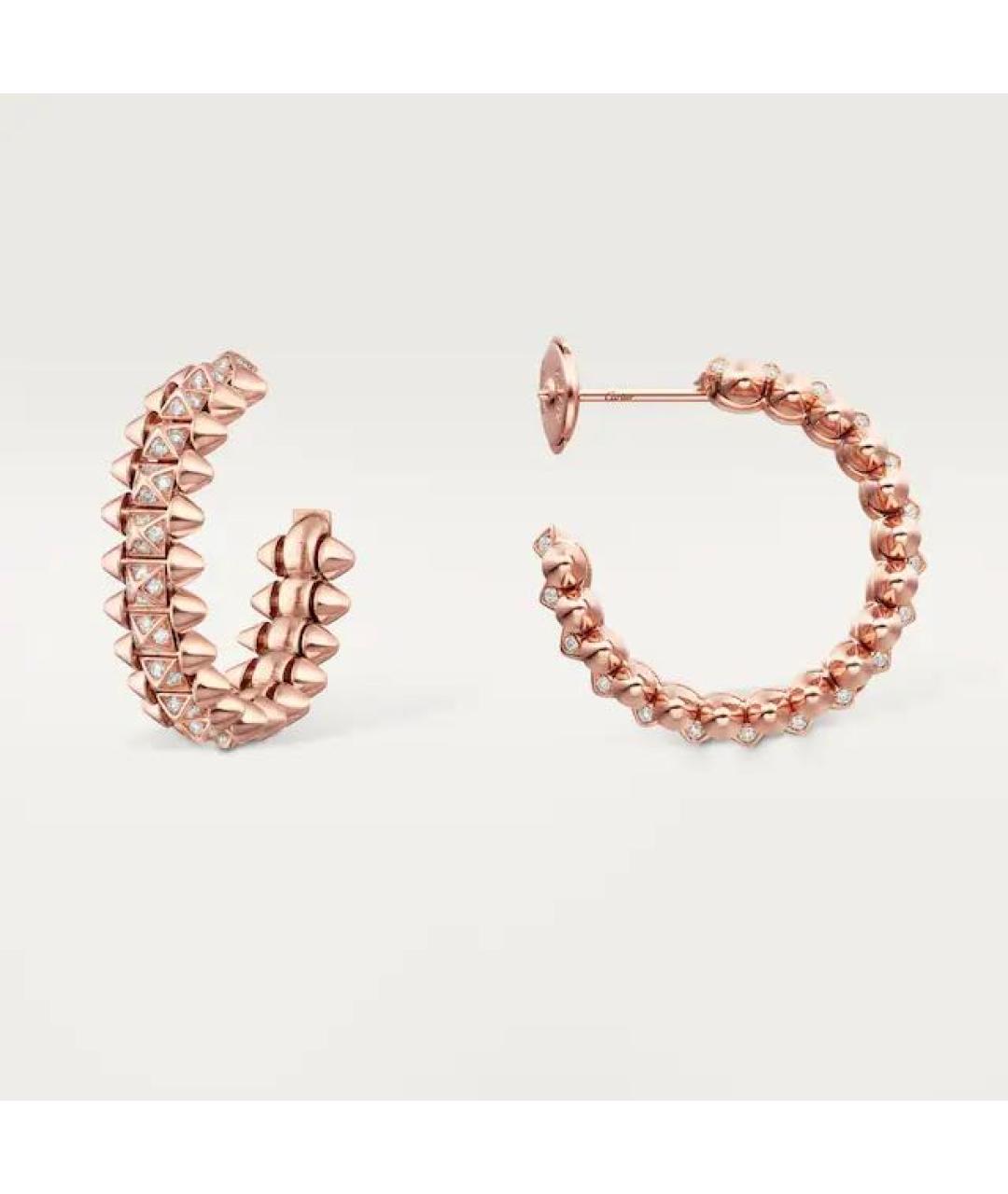CARTIER Золотые серьги из розового золота, фото 5