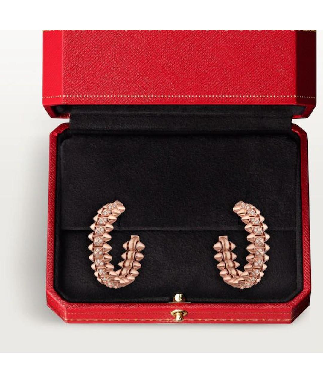 CARTIER Золотые серьги из розового золота, фото 6