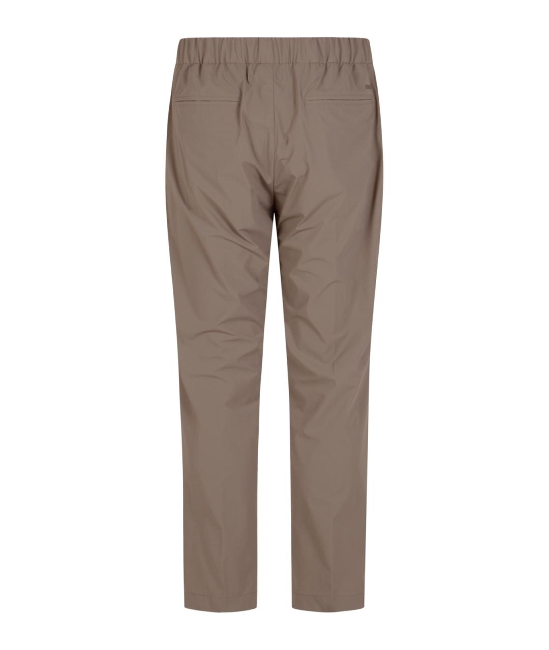 HERNO Бежевые повседневные брюки, фото 2