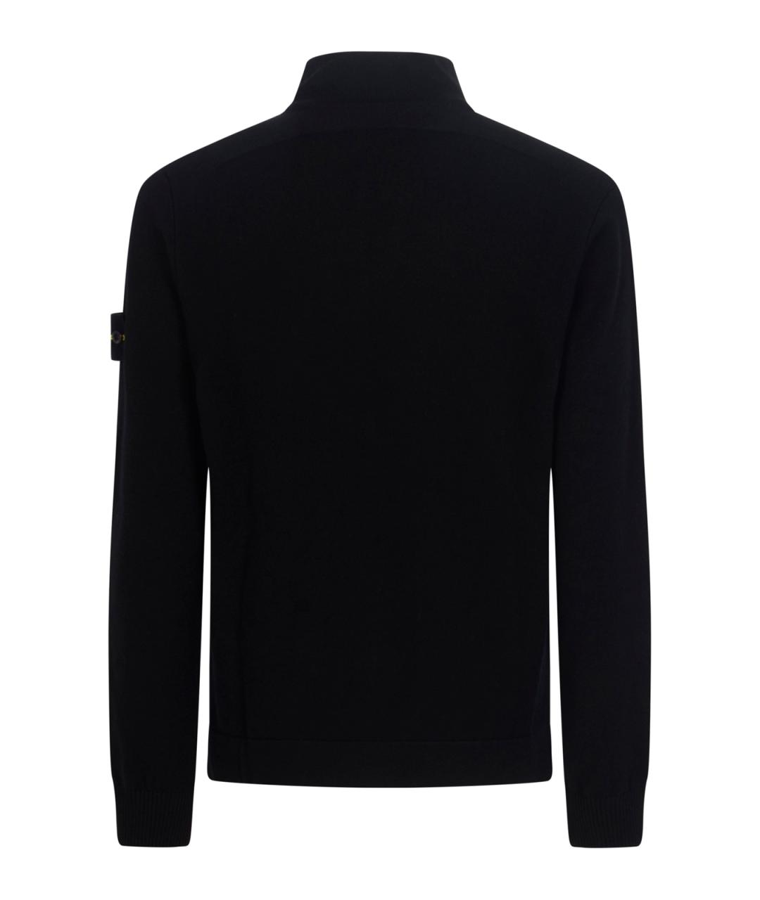 STONE ISLAND Черный кардиган, фото 2