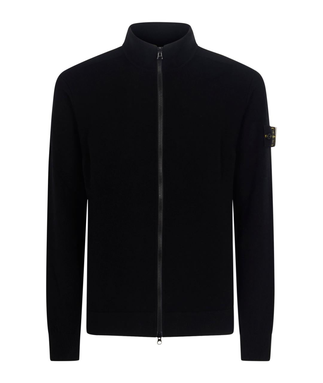 STONE ISLAND Черный кардиган, фото 1