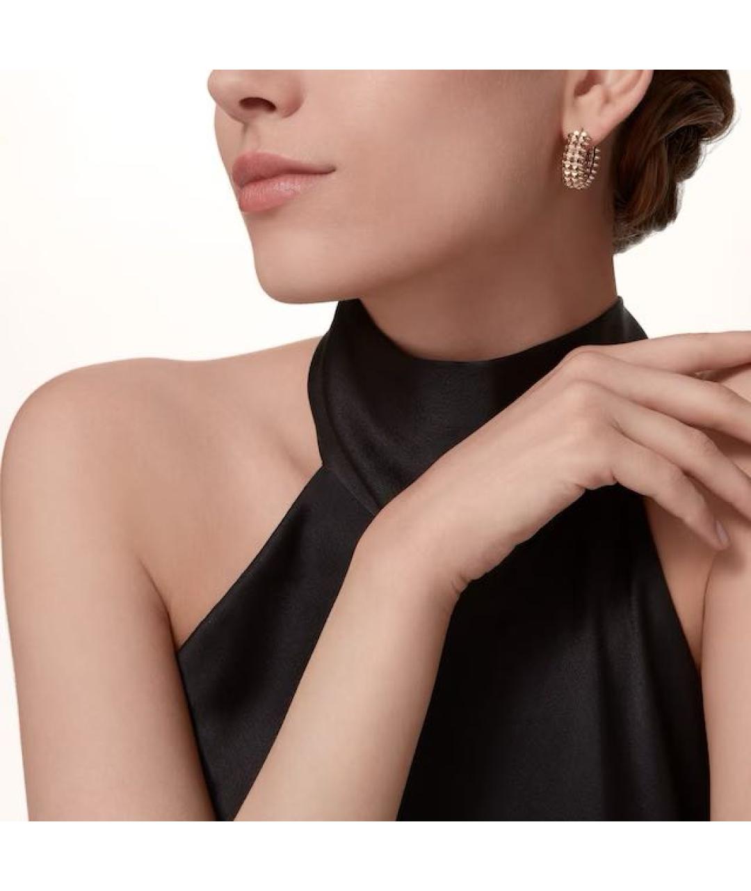CARTIER Золотые серьги из розового золота, фото 2
