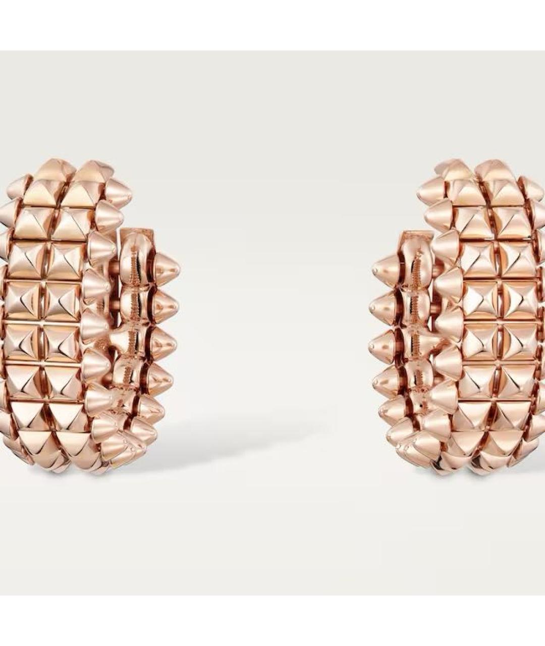 CARTIER Золотые серьги из розового золота, фото 3
