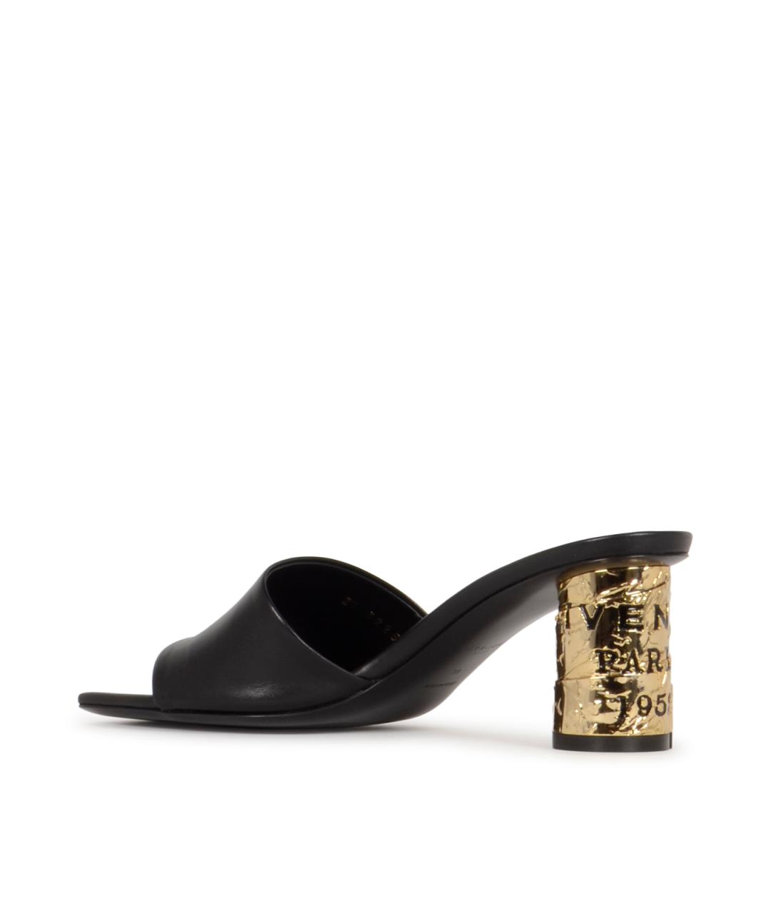 GIVENCHY Черные кожаные сандалии, фото 3