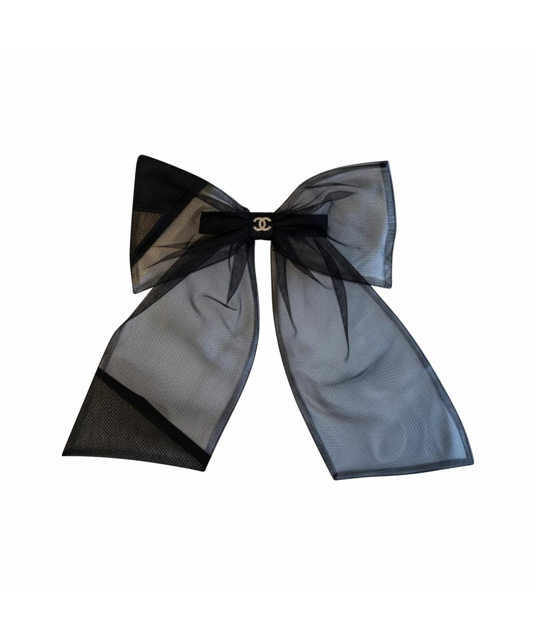 CHANEL Черная заколка, фото 1