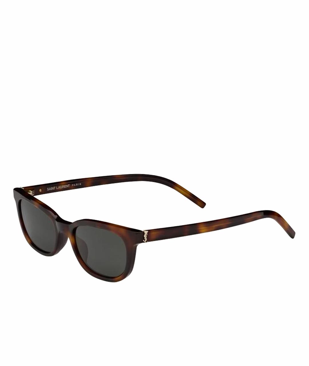 SAINT LAURENT Коричневые солнцезащитные очки, фото 1