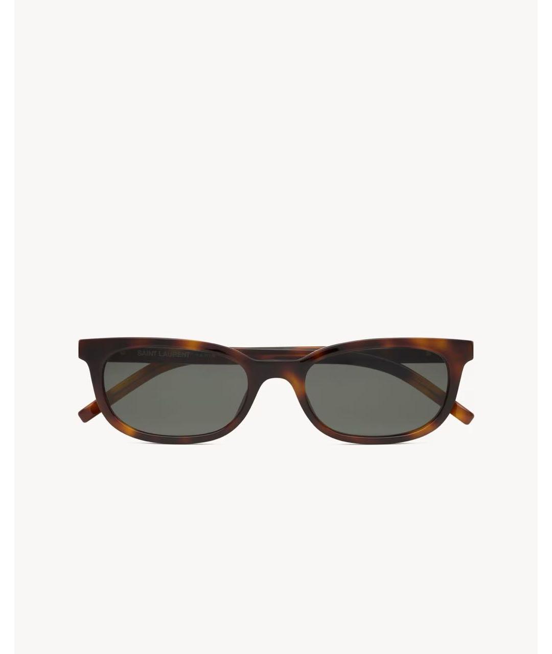 SAINT LAURENT Коричневые солнцезащитные очки, фото 2