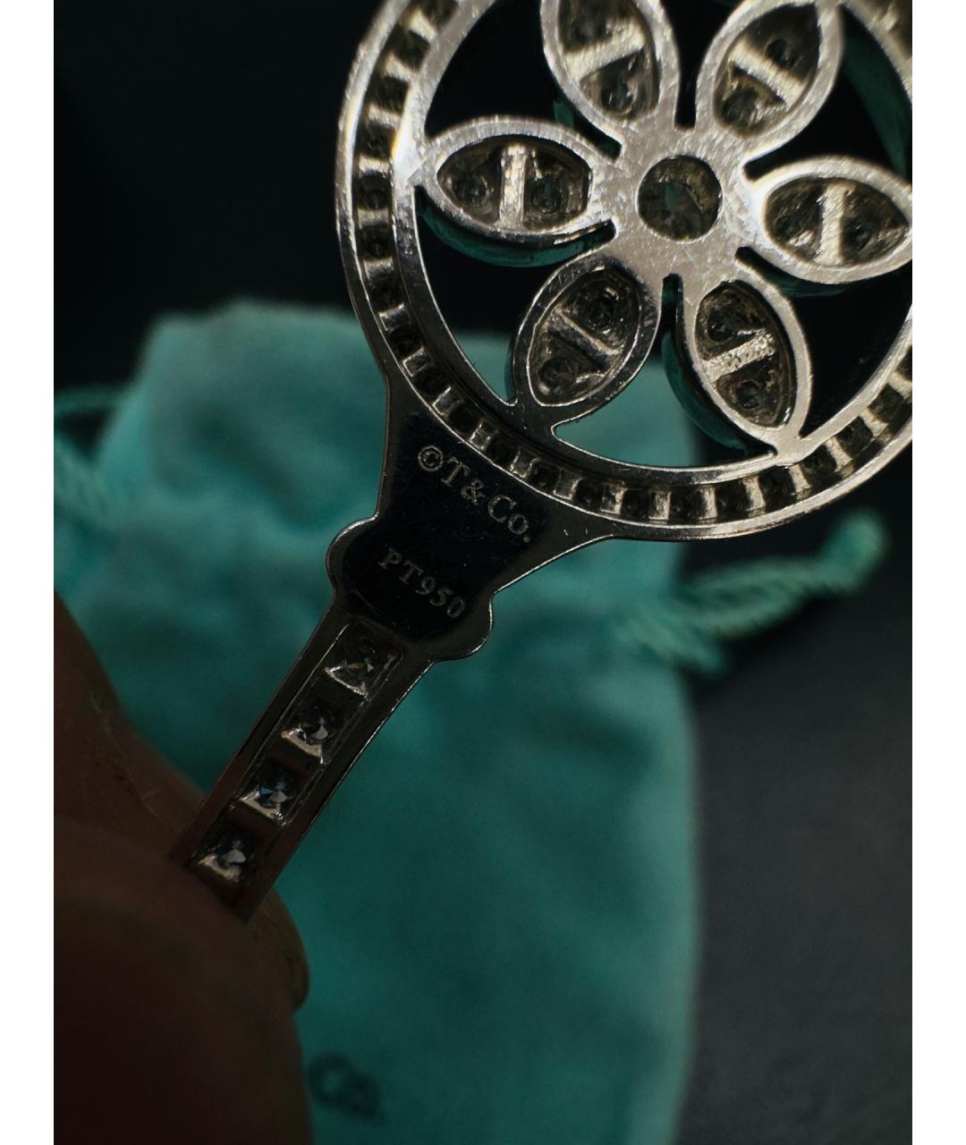TIFFANY&CO Серебрянный платиновый кулон, фото 6