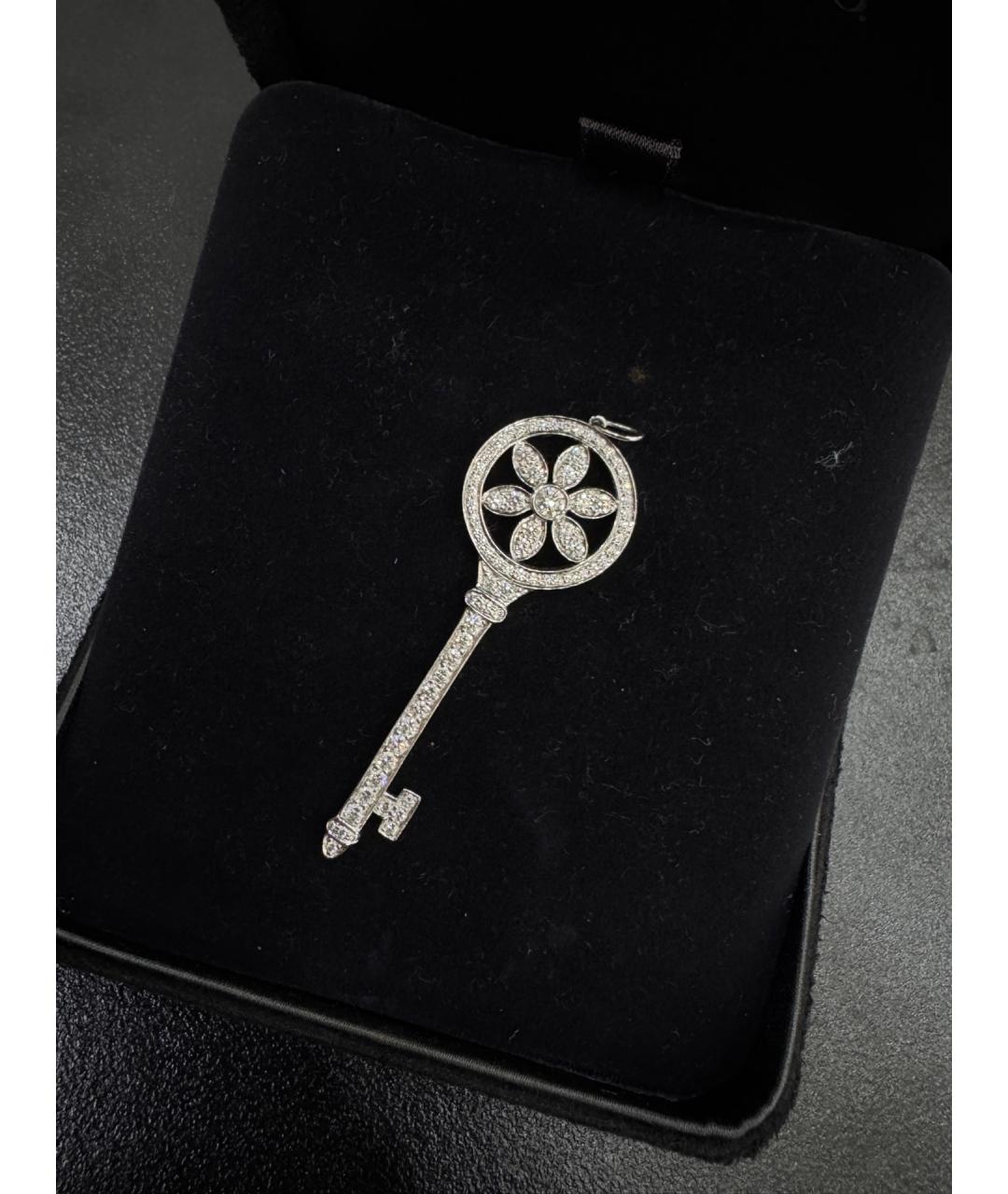 TIFFANY&CO Серебрянный платиновый кулон, фото 4