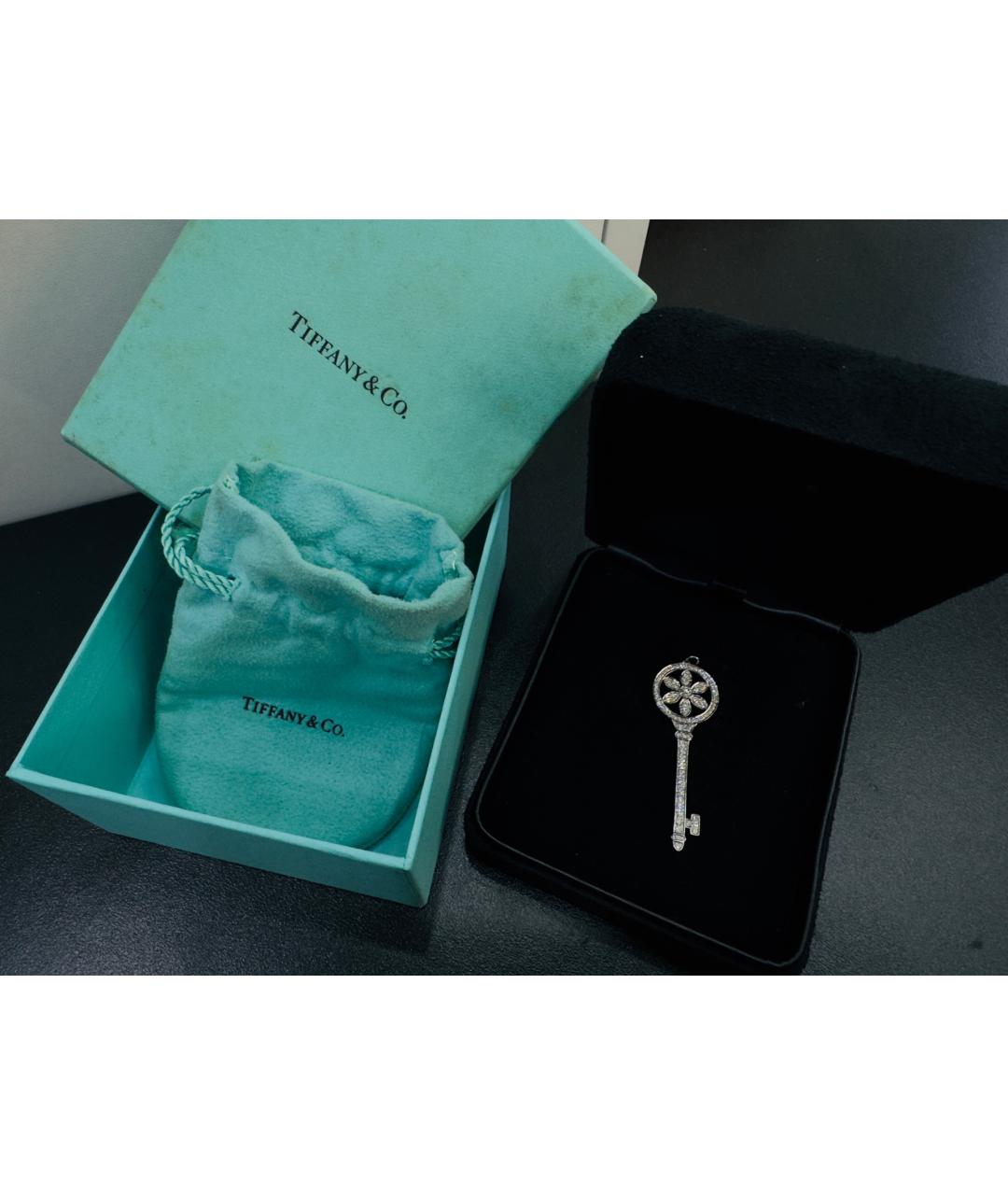 TIFFANY&CO Серебрянный платиновый кулон, фото 2