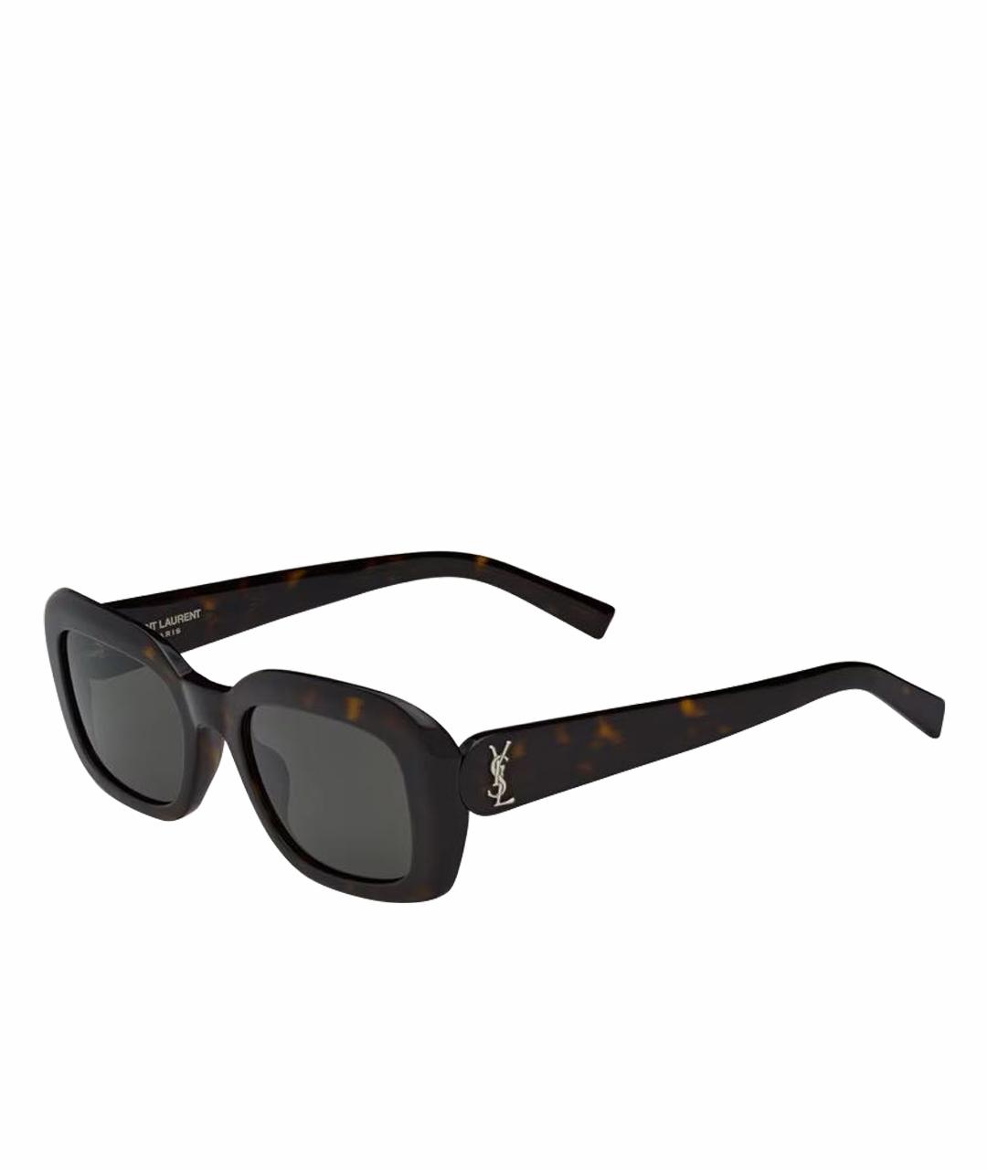 SAINT LAURENT Коричневые солнцезащитные очки, фото 1