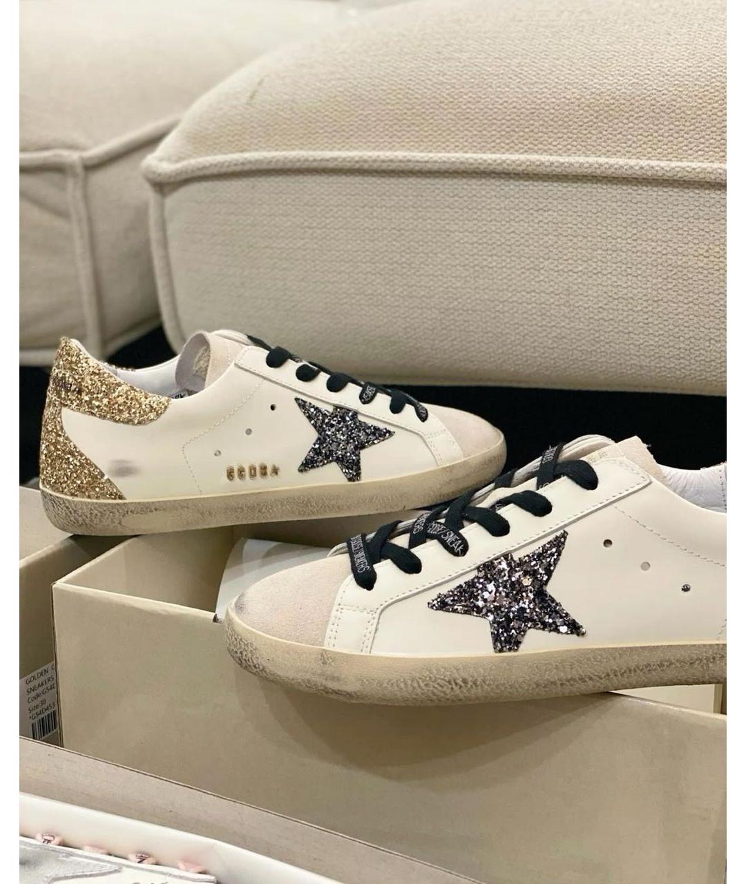 GOLDEN GOOSE DELUXE BRAND Белые кожаные кеды, фото 2