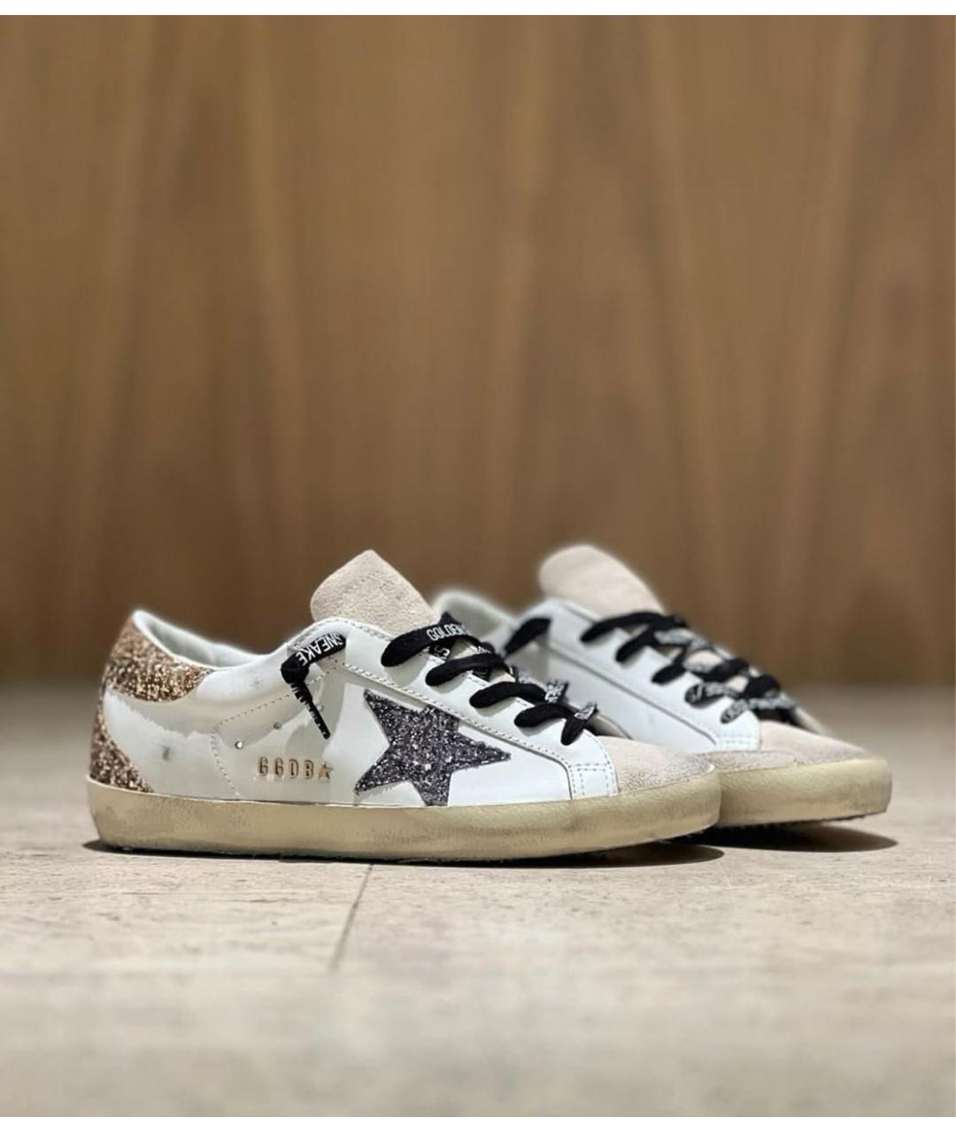 GOLDEN GOOSE DELUXE BRAND Белые кожаные кеды, фото 3