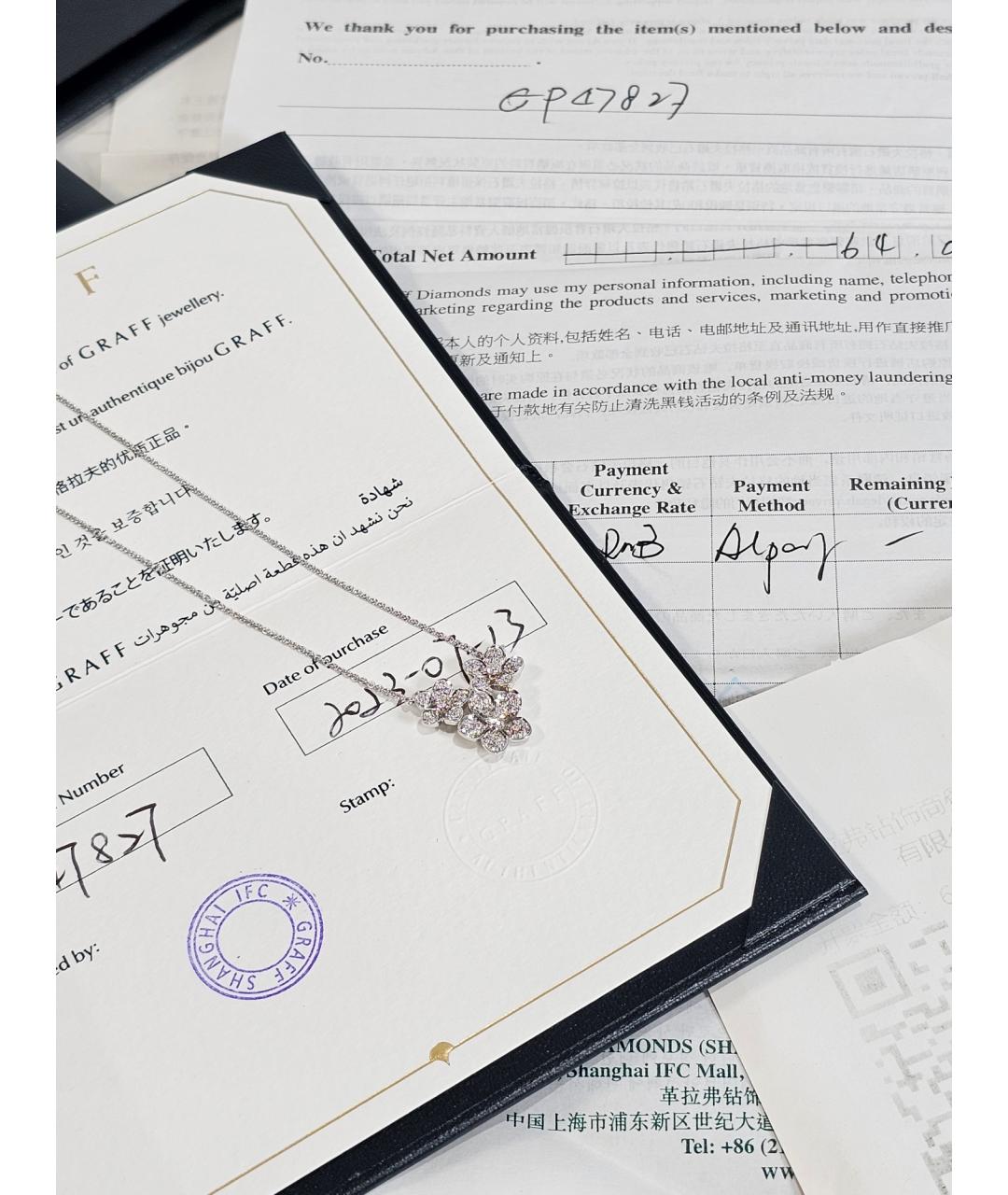 GRAFF Серебряное колье из белого золота, фото 2