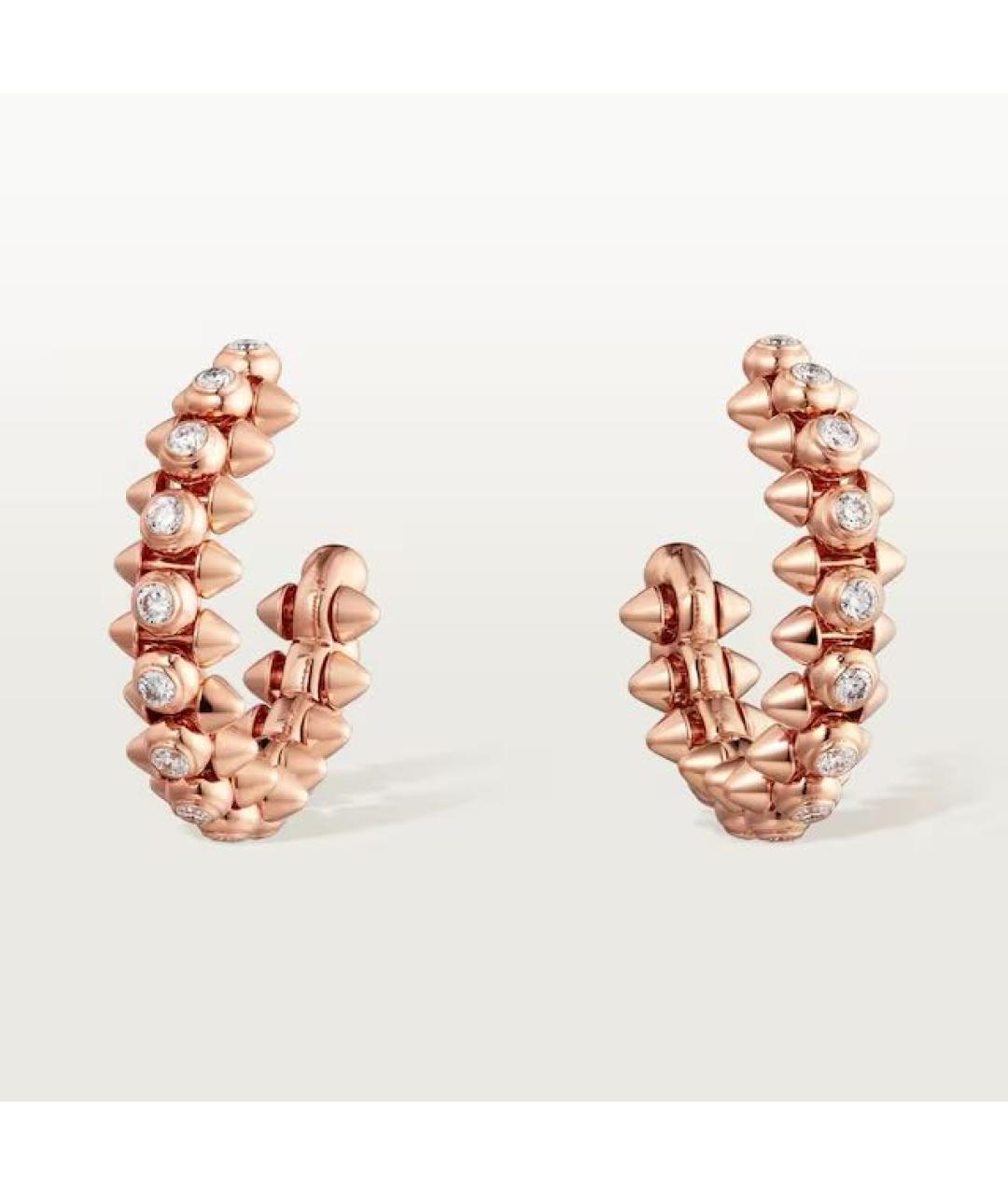 CARTIER Золотые серьги из розового золота, фото 5
