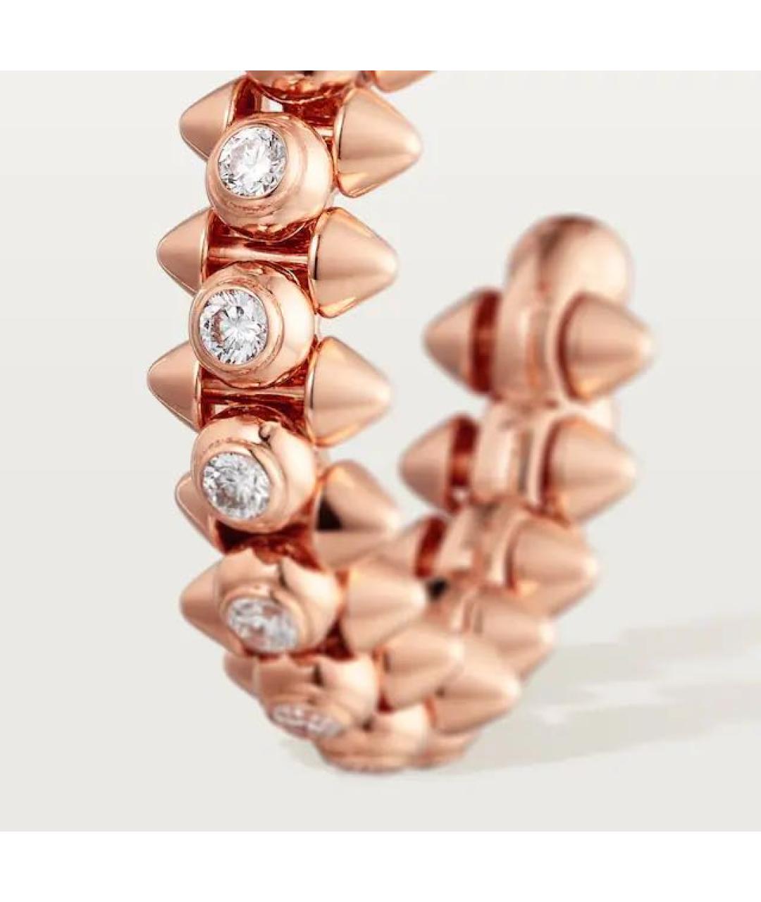 CARTIER Золотые серьги из розового золота, фото 3