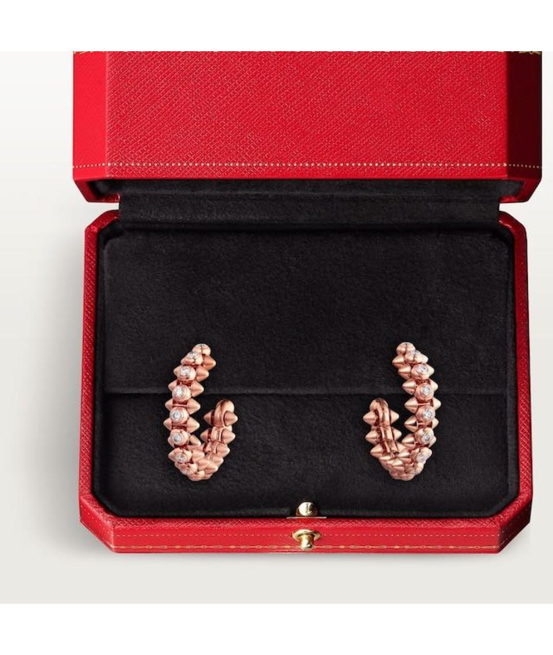 CARTIER Золотые серьги из розового золота, фото 4