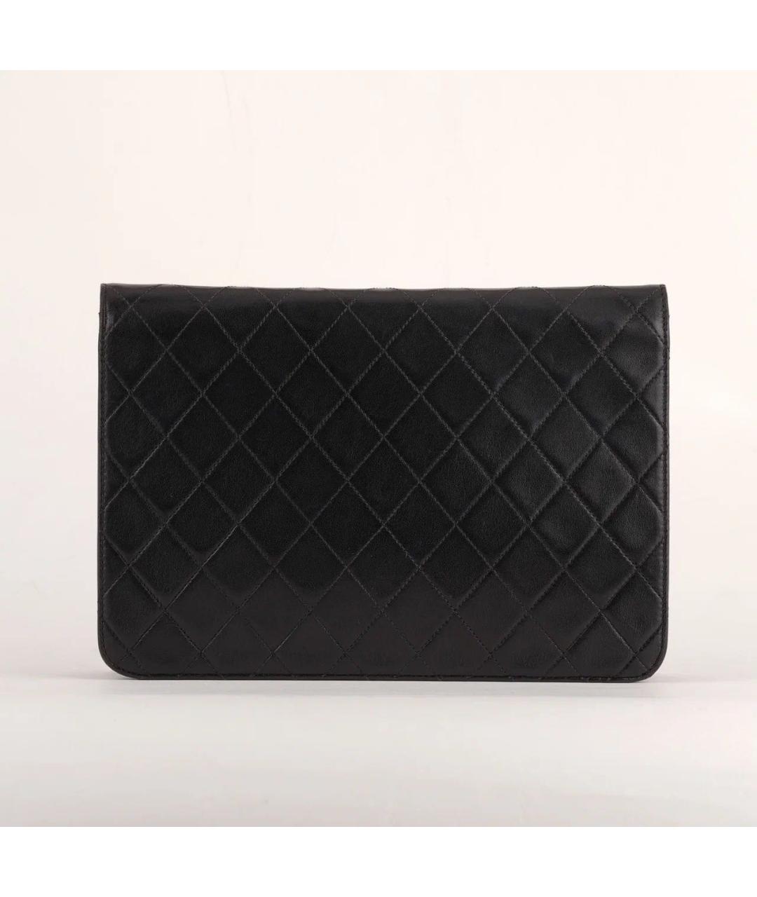 CHANEL Черная кожаная сумка через плечо, фото 3