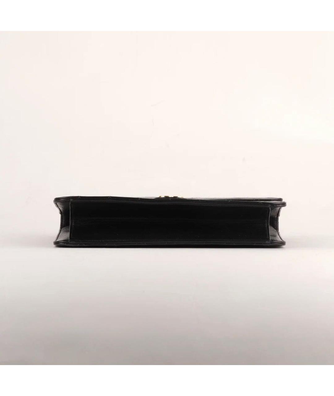 CHANEL Черная кожаная сумка через плечо, фото 6