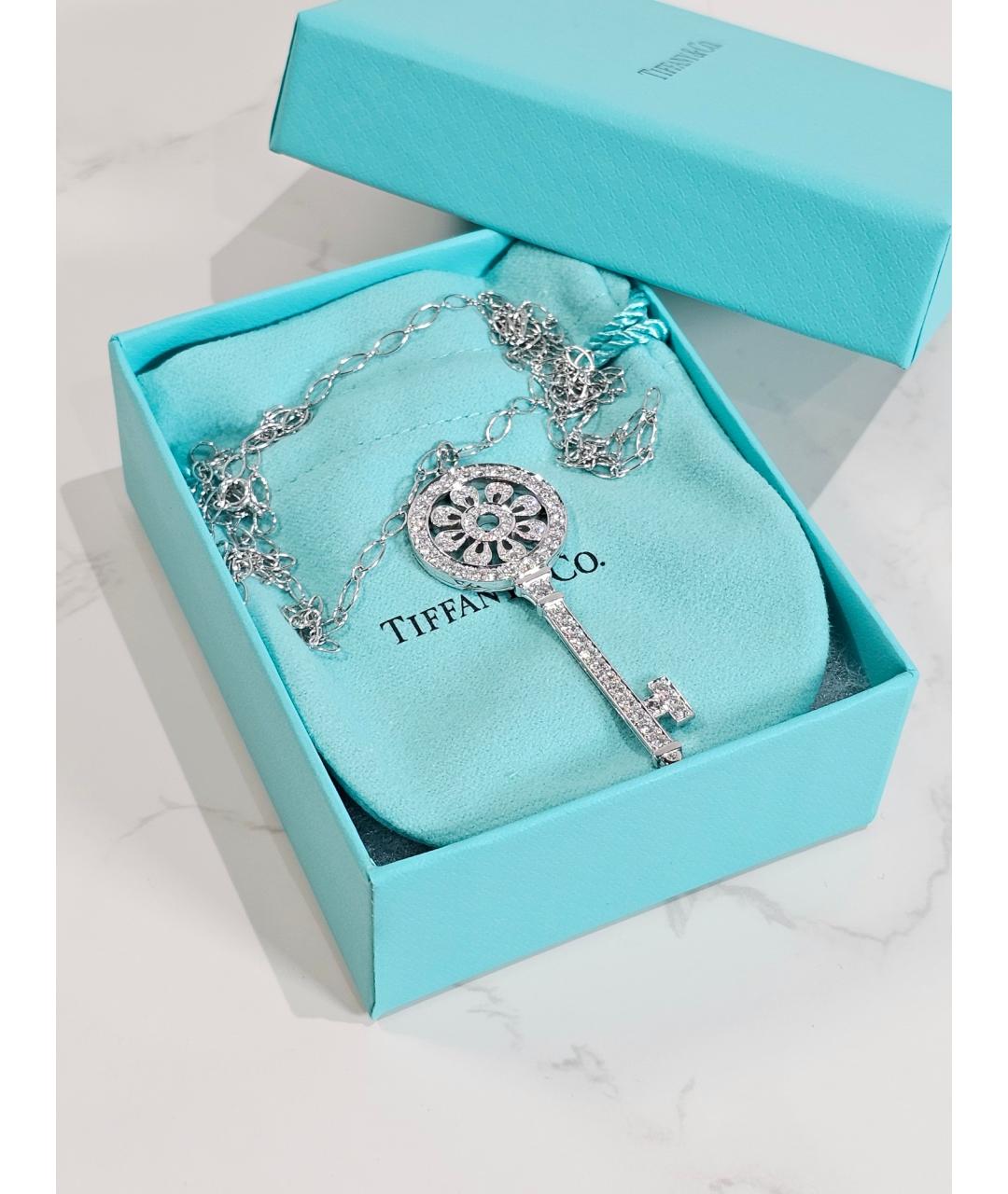 TIFFANY&CO Серебряная подвеска из белого золота, фото 2